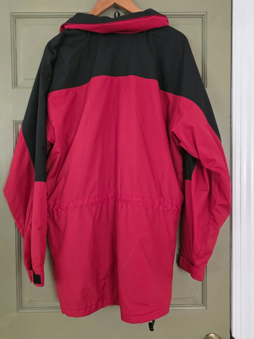 The North Face Men’s Two-Tone Red and Black Waterproof Jacket